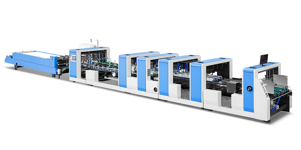 Full Servo Lock Bottom Folder Gluer Machine